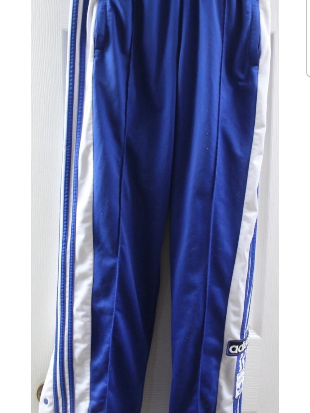 Adidas Originals Adibreak Snap Breakaway Track Pants Blue White Stripe Men's S